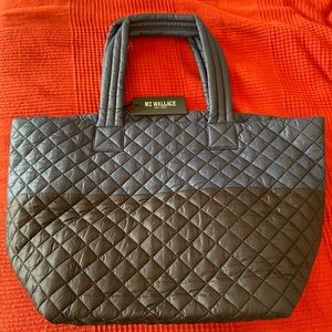 MZ Wallace Medium Metro Tote, Black/Navy